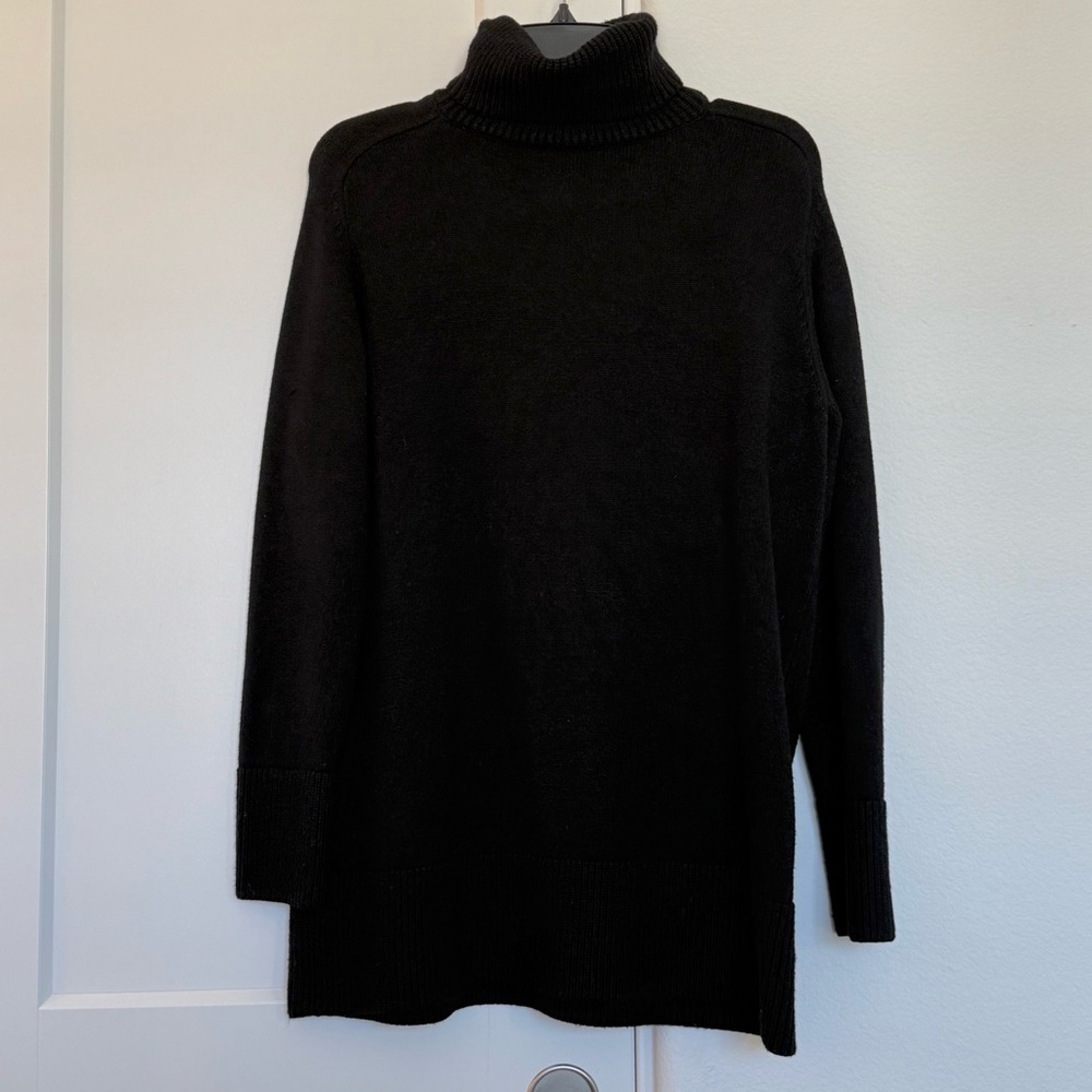 Zara Oversized Black Turtleneck Sweater
